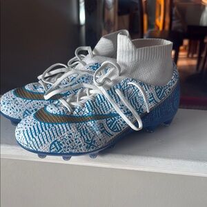 Kids Blue Soccer Cleats